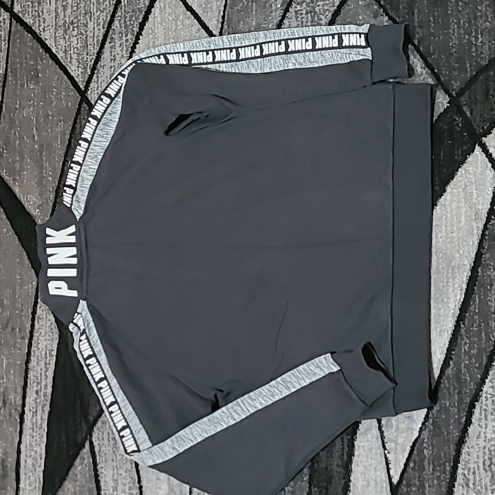 VS PINK 2015 Campus Quarter-Zip Rare Slit Pockets Sweatshirt - Picture 12 of 14